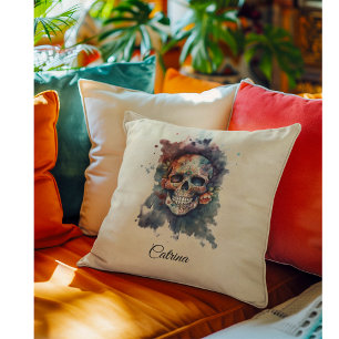 Coussin La Calavera Hermosa, sur mesure