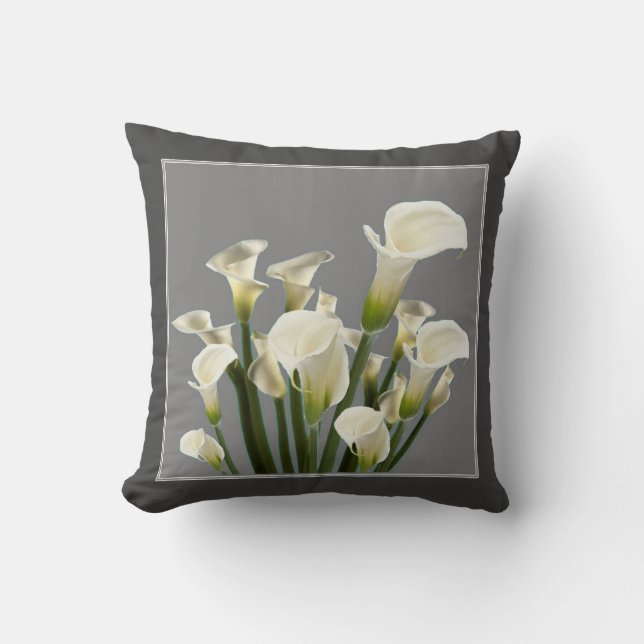 COUSSIN LA CALLA BLANCHE LE BOUQUET SUR LE GRIS (Recto)