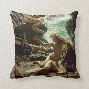 Coussin La caverne de la tempête Nymphs, 1903 (huile sur