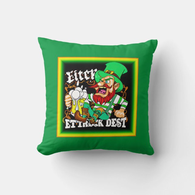 Coussin La chance du Jour de la Saint Patrick irlandais. C (Recto)