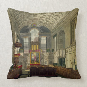 Coussin La chapelle allemande, le palais de St James, 'du