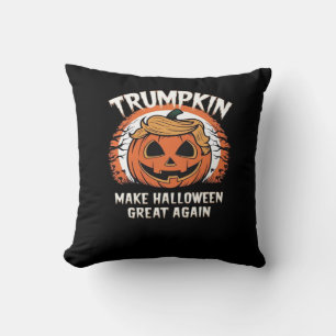 Coussin La citrouille rend l'Halloween super encore drôle