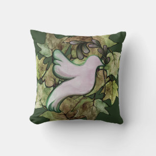 Coussin La colombe de la paix sur Terre et l'espoir de la