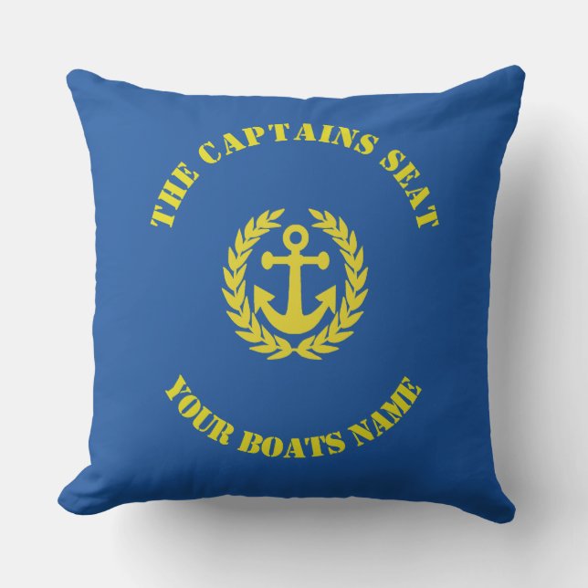 Coussin La conception d'ancre de bateaux de siège de (Recto)