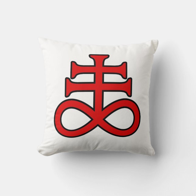 Coussin La Croix de l'Alchimiste Noir (Recto)