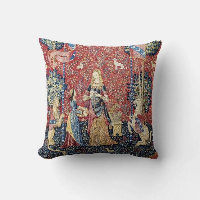 Coussin La Dame et la licorne, Odeur (Recto)