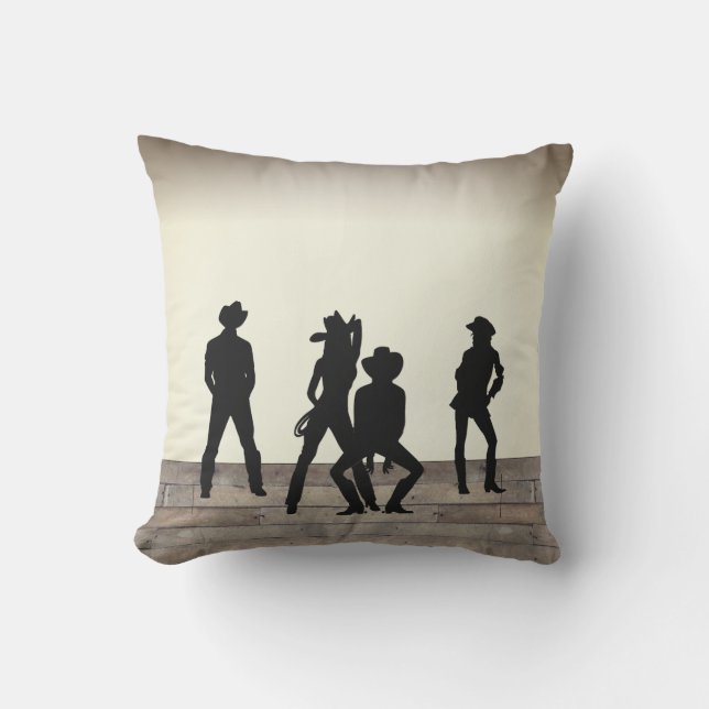 Coussin La danse occidentale sauvage (Recto)