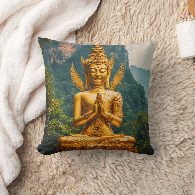Coussin La dévata dans la lumière dorée (Couverture)