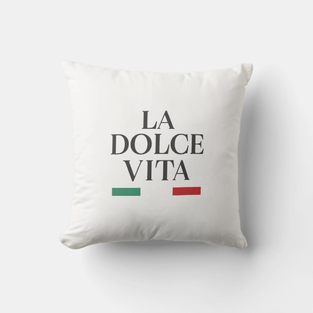 Coussin La Dolce Vita Pillow Italien (Recto)