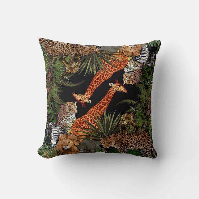 Coussin La faune africaine Jeu d'Oreille (Recto)