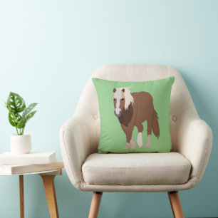 Coussin La faune animale du cheval