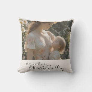 Coussin La fête des mères – Une tendre étreinte de jardin
