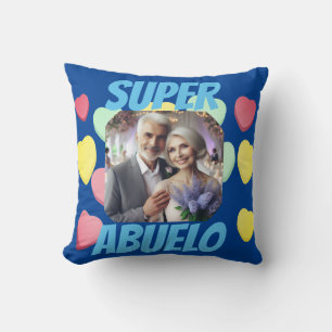 Coussin La Fête des Pères Super Abuelo Message Amoureux