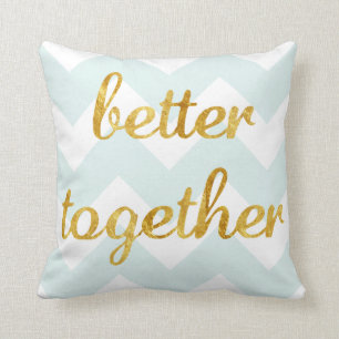 Coussin La feuille d'or meilleure se reposent ensemble