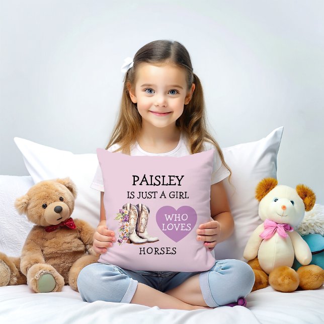 Coussin La fille aux seins Bottes Juste une fille qui aime (Créateur téléchargé)