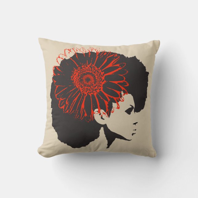 Coussin La Fleur Rouge (Recto)