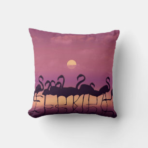 Coussin La Floride est épelée dans les jambes d'un troupea