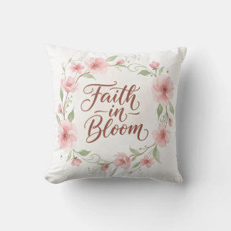 Coussin La foi en fleurs