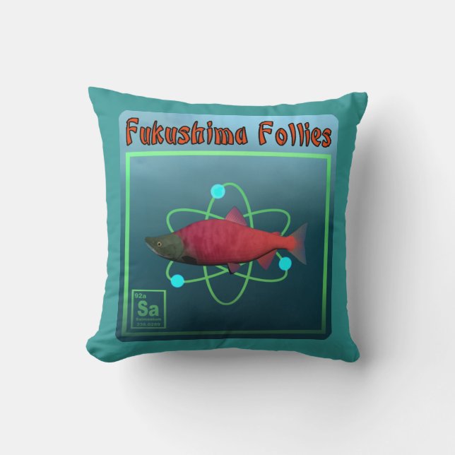 Coussin La folie de Fukushima (Recto)