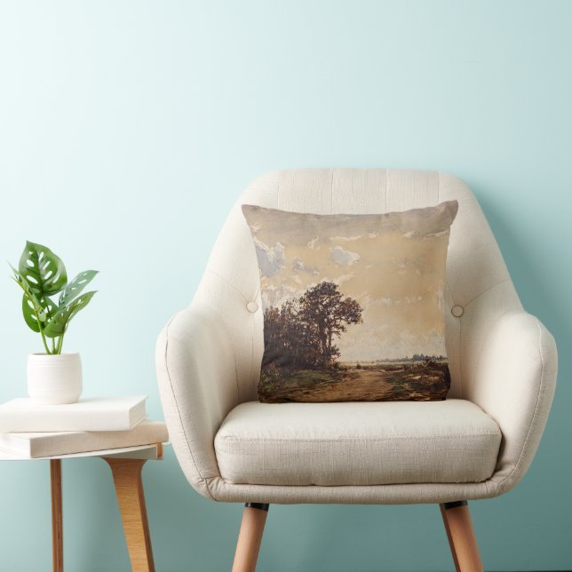 Coussin La Forêt De Fontainebleau Aux Environs De Barbizon (Chaise)