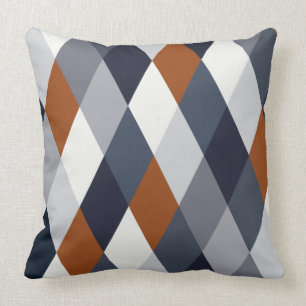 Coussin La géométrie VII de rouille de marine