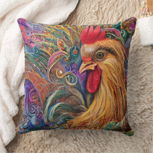 Coussin La gloriosité inépuisable d'un coq