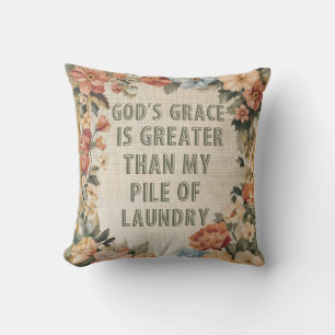 Coussin La grâce de Dieu est plus grande que ma peau de le