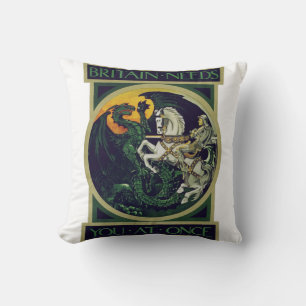 Coussin La Grande-Bretagne a besoin de vous immédiatement