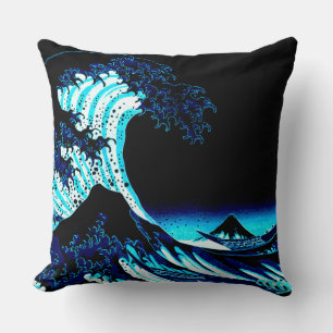 Coussin La Grande Vague Deep Blue