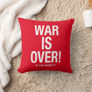 Coussin La guerre est finie