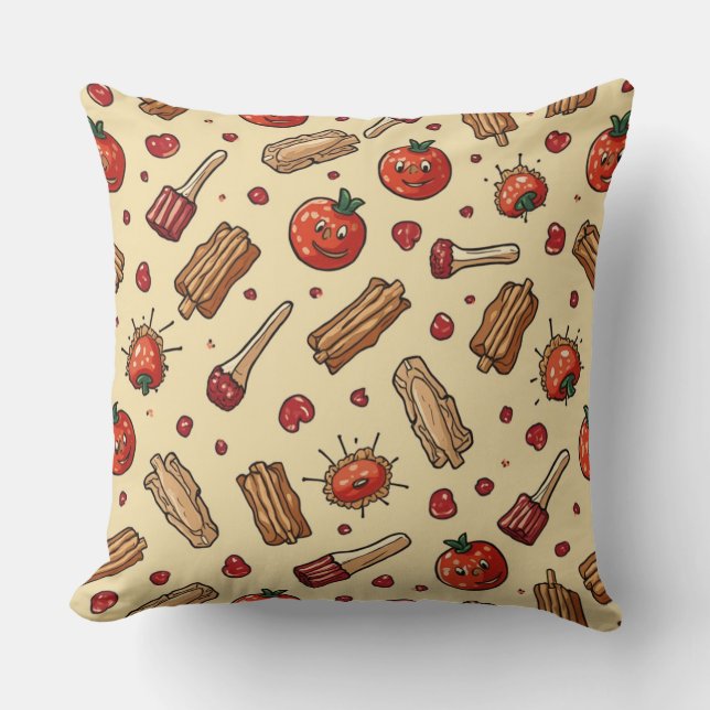 Coussin la joie des tomates (Recto)