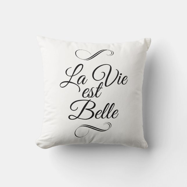 Coussin La La luttent la belle d'est (Recto)