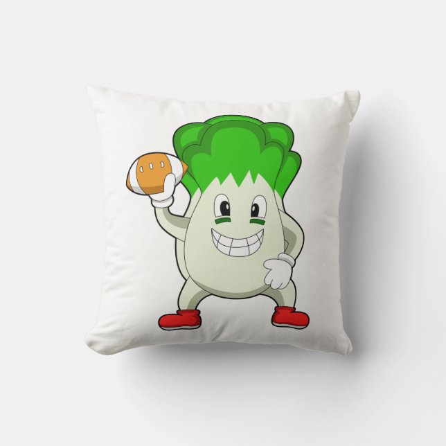 Coussin La laitue au football (Recto)