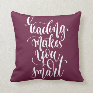 Coussin La lecture vous rend futés