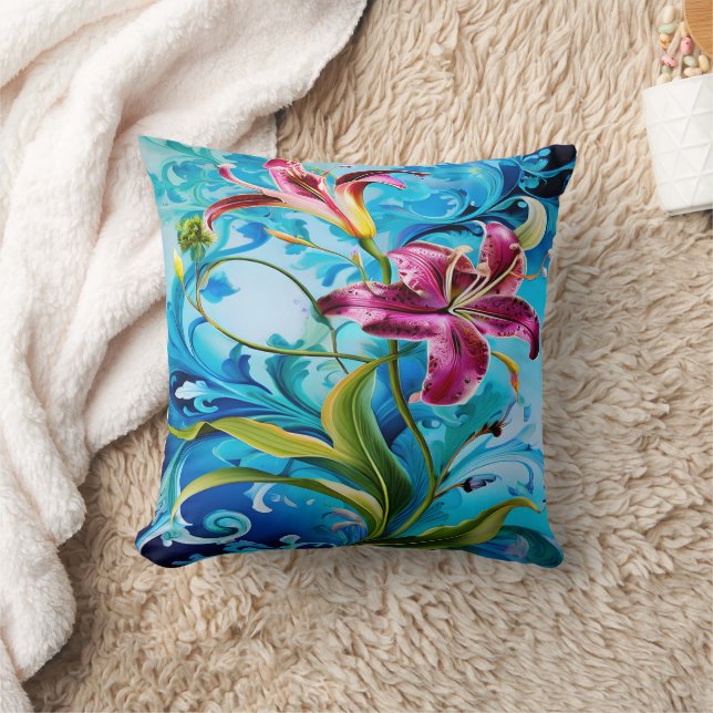 Coussin La Lys Vibrante S'Éclate Contre Les Flèches Bleues (Couverture)