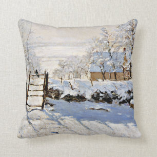 Coussin La Magpie, célèbre peinture d'art