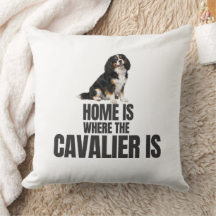 Coussin La maison est où est le Cavalier