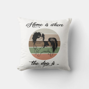 Coussin La Maison Est Où Est Le Chien, Chien Japonais Chi