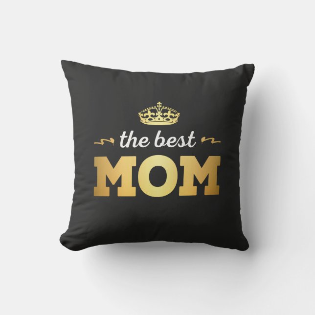 Coussin La meilleure maman avec la couronne (Recto)