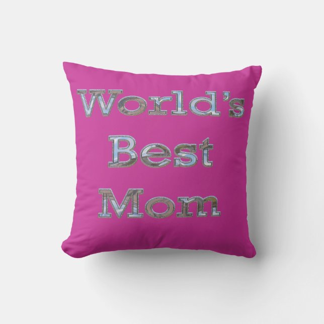 Coussin La meilleure maman du monde (Recto)