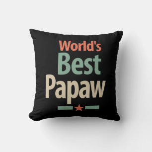 Coussin La meilleure papaye du monde   Cadeau Père