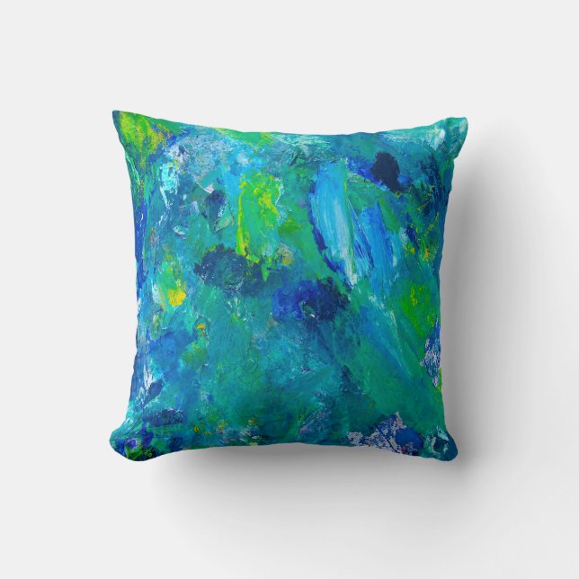 Coussin La mer verte (Recto)