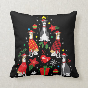 Coussin La mère d'un chien d'ornement de Noël italien Gr