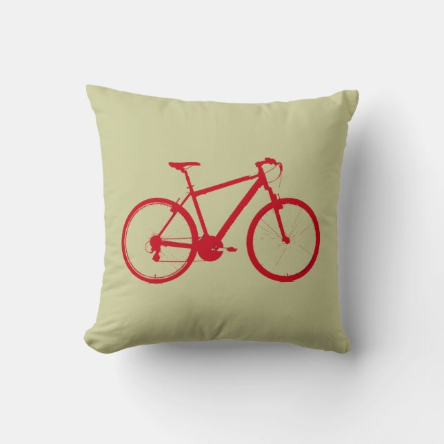 Coussin la moto rouge (Recto)