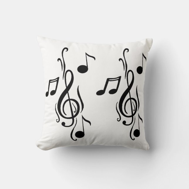 Coussin La musique note l'art (Recto)