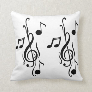 Coussin La musique note l'art