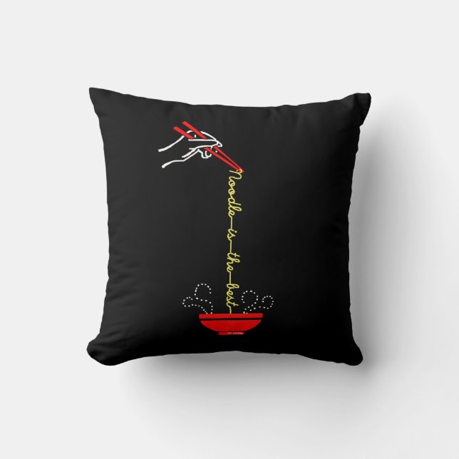 Coussin La nouille est le meilleur (Recto)