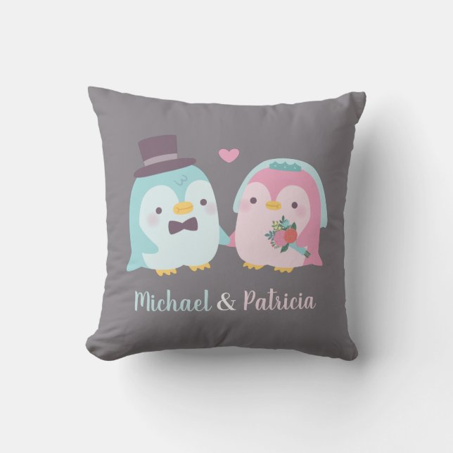 Coussin La nouvelle mariée de la salle Penguin et des Insé (Recto)