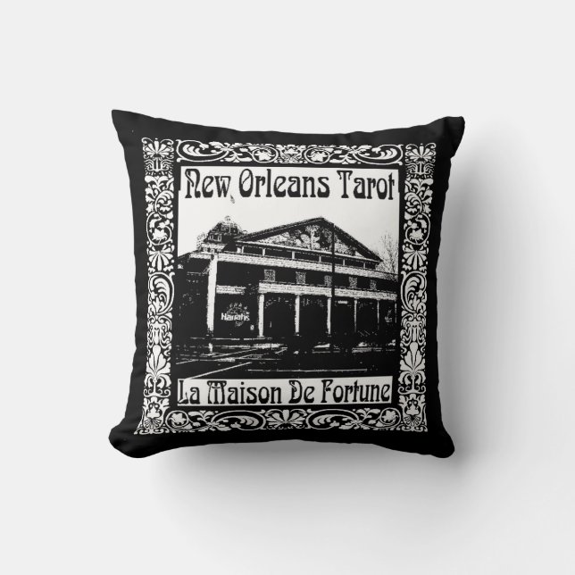 Coussin La Nouvelle-Orléans Tarot, La Maison De Fortune (Recto)