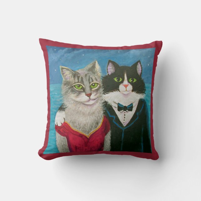 COUSSIN LA NUIT DE CHATS SE REPOSENT (Recto)